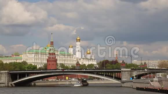 地标莫斯科石桥克里姆林宫视频的预览图