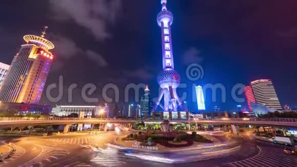 上海浦东新区珍珠塔4K时移视频的预览图