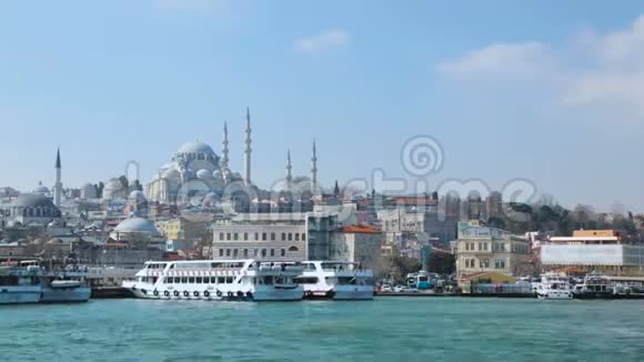 伊斯坦布尔土耳其蓝色清真寺和哈吉亚索非亚地标观光目的地视频的预览图