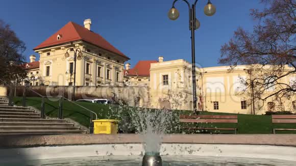 捷克奥斯特里茨古堡喷泉视频的预览图