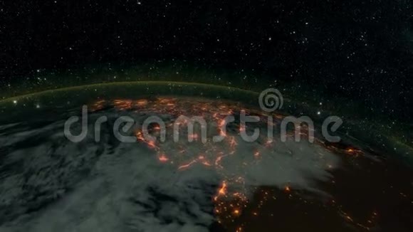 夜晚的大地视频的预览图