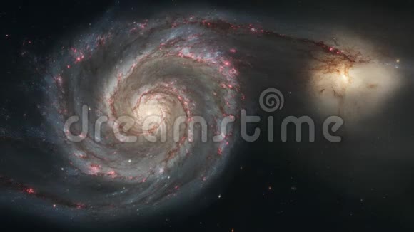 4KNASA电影摄影收藏M51漩涡星系与同伴视频的预览图