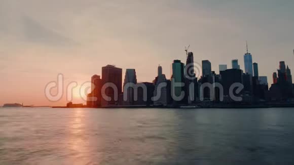 纽约曼哈顿日落视频的预览图