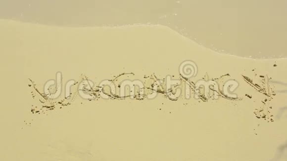 沙子上的空位标志视频的预览图