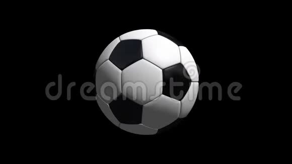 黑色背景足球动画视频的预览图