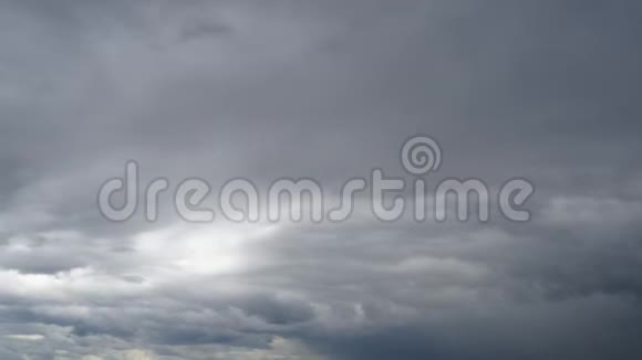 蓝天中低低的暴风雨云时间表视频的预览图
