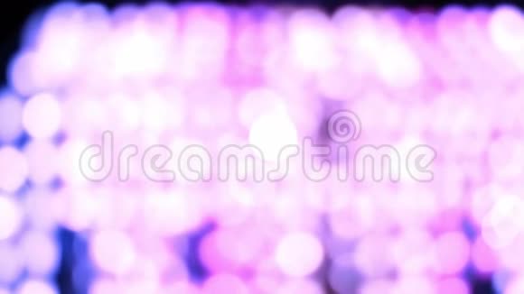紫色抽象波克背景的光从泰国兰纳灯笼晚上视频的预览图
