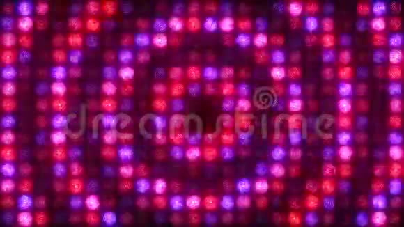 蓝色玫瑰红色光墙的圆形闪光视频的预览图