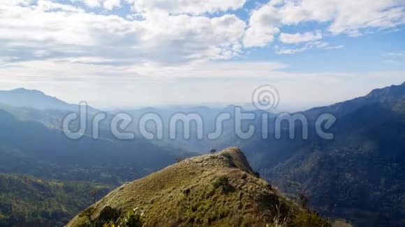 斯里兰卡时间推移埃拉美丽的山谷景观视频的预览图