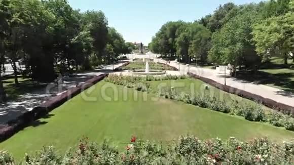 阿斯特拉罕列宁的前景名称从上面可以看到市中心视频的预览图