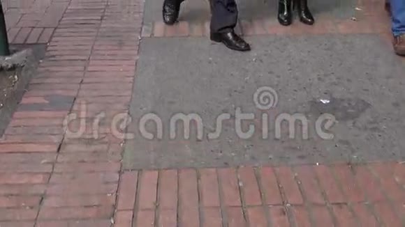 小径小径砖块地面步行视频的预览图