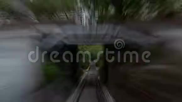 山顶缆车在香港的运动时间间隔视频的预览图