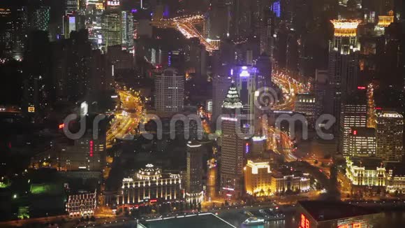 上海CBD夜景视频视频的预览图