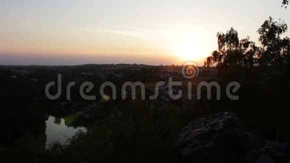 从自然景观角度看日落捷克共和国视频的预览图