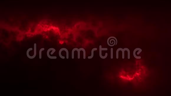 红色科幻天空云朵可循环运动图形背景视频的预览图