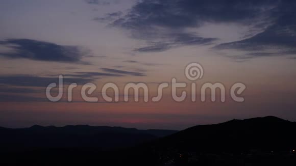 时光流逝日出在山上视频的预览图