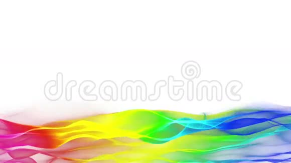 色彩不清的抽象流动背景模糊的波浪效应视频的预览图