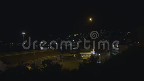 巴布亚莫尔斯比莫尔斯比港口夜景视频的预览图