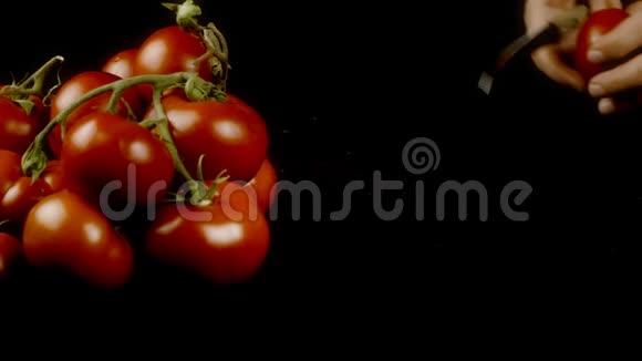 番茄红熟减半视频的预览图