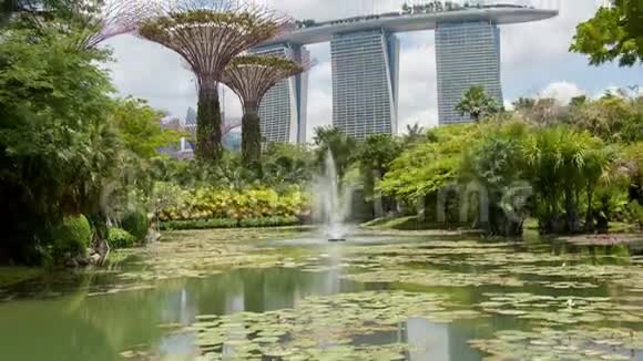 新加坡花园日时间过去振作起来视频的预览图