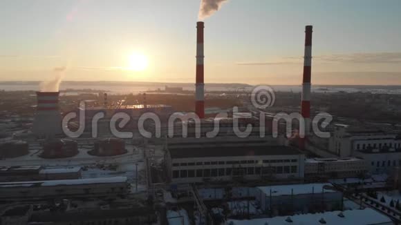 城市工业工厂全景视频的预览图