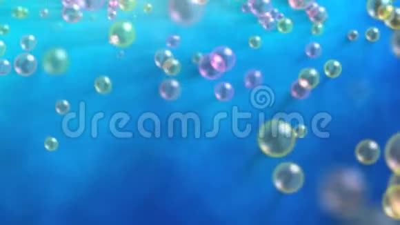 彩色气泡宏观视频的预览图