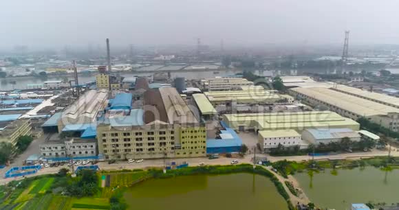 中国的Prom区中国工业区中国工业区的生产设施视频的预览图