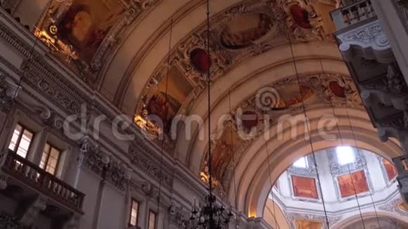 奥地利萨尔茨堡大教堂罗马天主教大主教区巴洛克大教堂室内视频的预览图