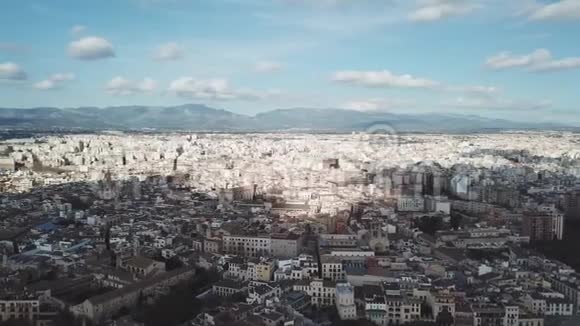 鸟瞰城市与海港库存帕尔玛德马洛卡西班牙马略卡的鸟瞰图视频的预览图