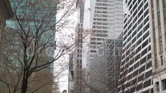 曼哈顿现代摩天大楼视频的预览图