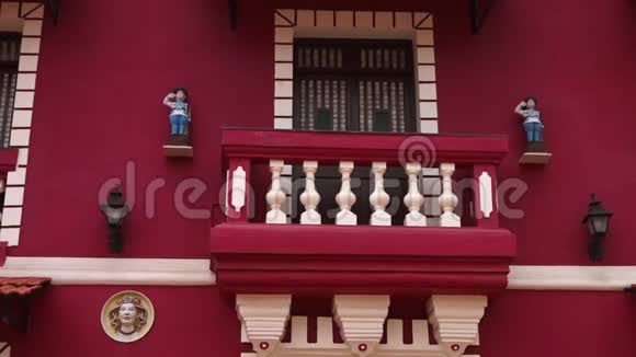 印度鲜红的建筑视频的预览图