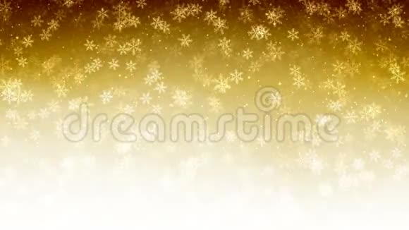圣诞节无缝抽象背景与飞雪和雪花循环运动图形视频的预览图