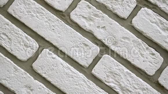 旋转白色装饰砖为家砌砖背景图4视频的预览图