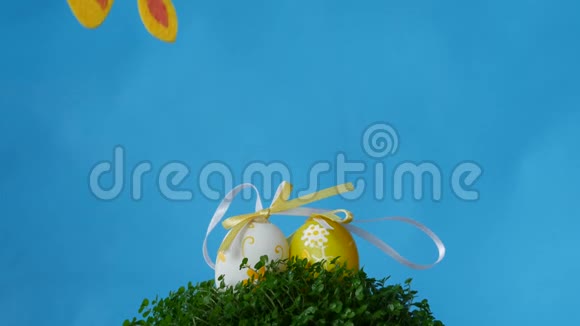 寻找复活节彩蛋的复活节兔子视频的预览图