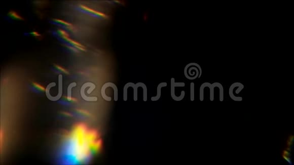 真正的透镜耀斑发光漏光运动视频的预览图
