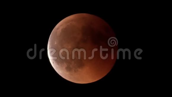 橘色的月亮黑色的天空明亮的左边视频的预览图