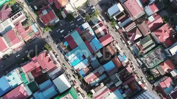 金边柬埔寨首都市中心街区的鸟瞰图视频的预览图
