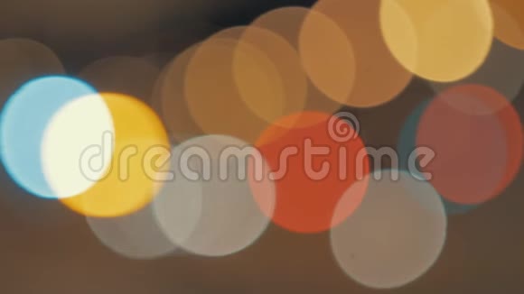 夜城灯火辉煌五颜六色的布克视频的预览图