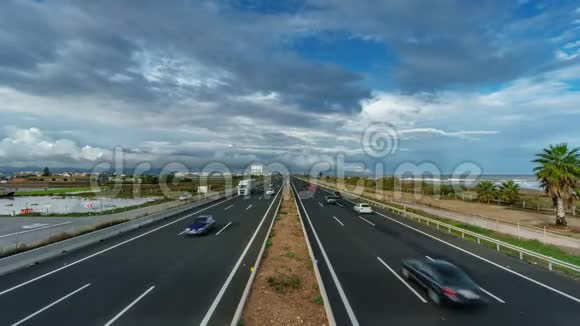 近海高速公路顶景时间间隔视频的预览图