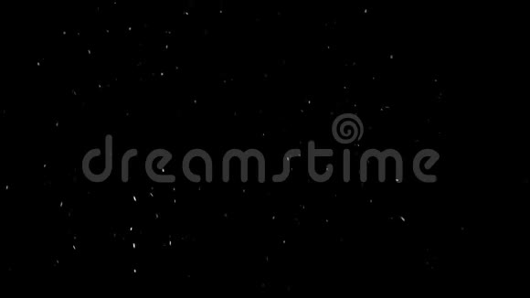 黑黑的夜空映衬着白色的白雪视频的预览图
