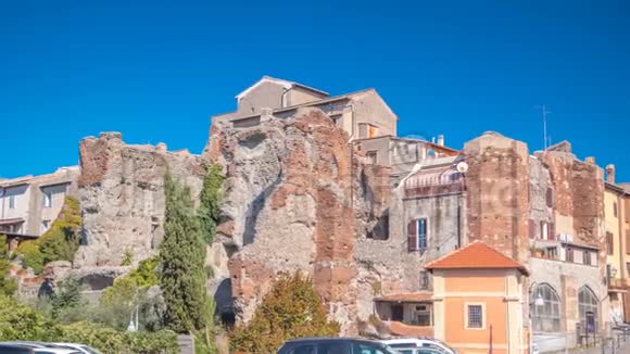 意大利阿尔巴诺拉扎勒的美丽小镇TermediCaracalla视频的预览图