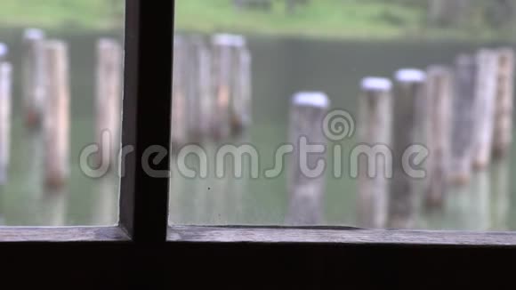 从旧窗户可以看到木桩视频的预览图