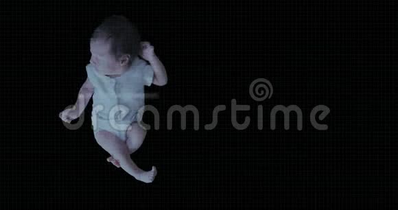 新生女婴的模糊生物扫描视频的预览图
