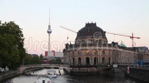 柏林德国城市景观早视频的预览图