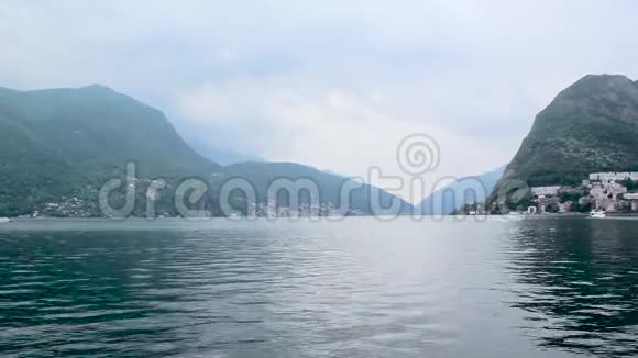 瑞士卢加诺帕诺玛湖视频的预览图
