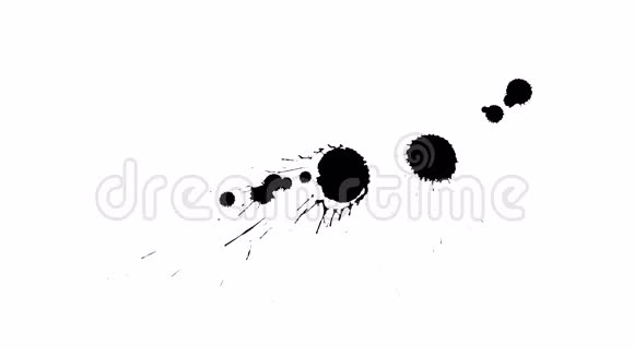 墨水滴在干纸31上视频的预览图