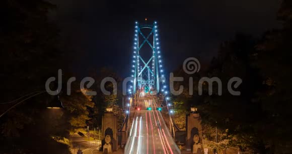 温哥华狮门大桥高峰时段交通时间视频的预览图