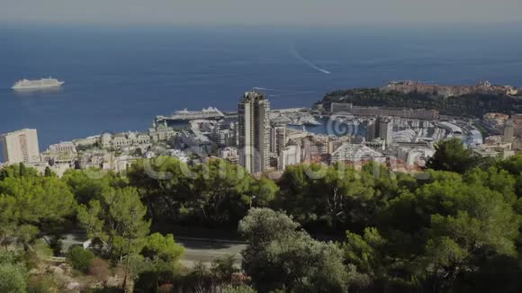 摩纳哥城市蒙特卡洛夏日时光视频的预览图