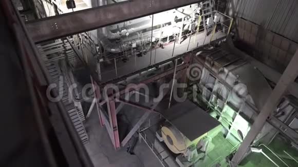 发电厂热电联合厂的内部景观视频的预览图