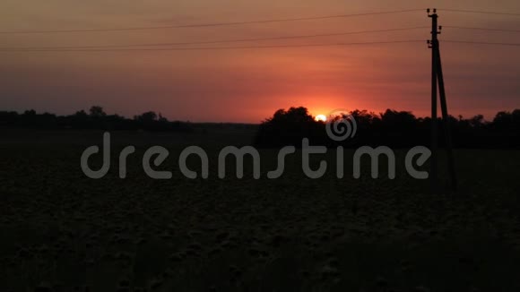 村子里的日落视频的预览图